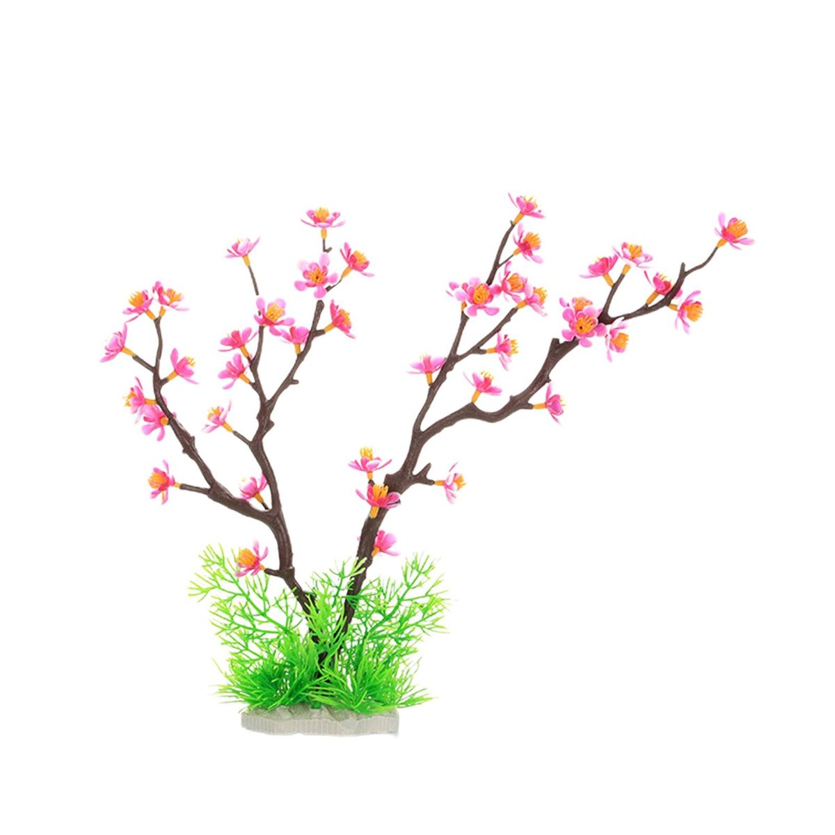 Simulated Aquatic Plants Cactus Fish Tank Decoration White Purple