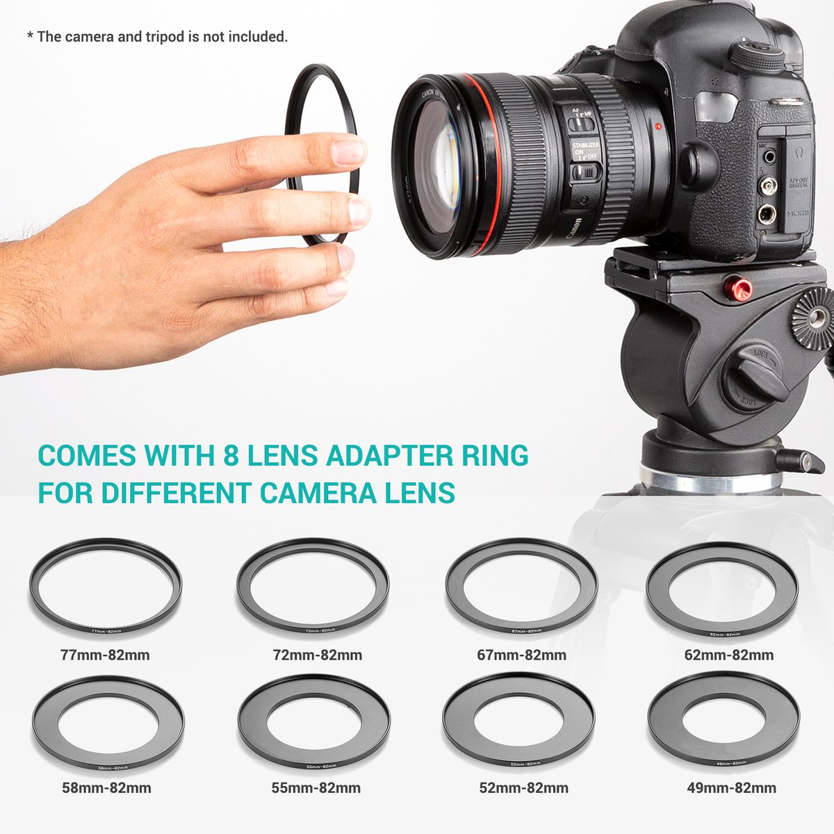 Universal PortableTeleprompter With BT Remote Control Lens