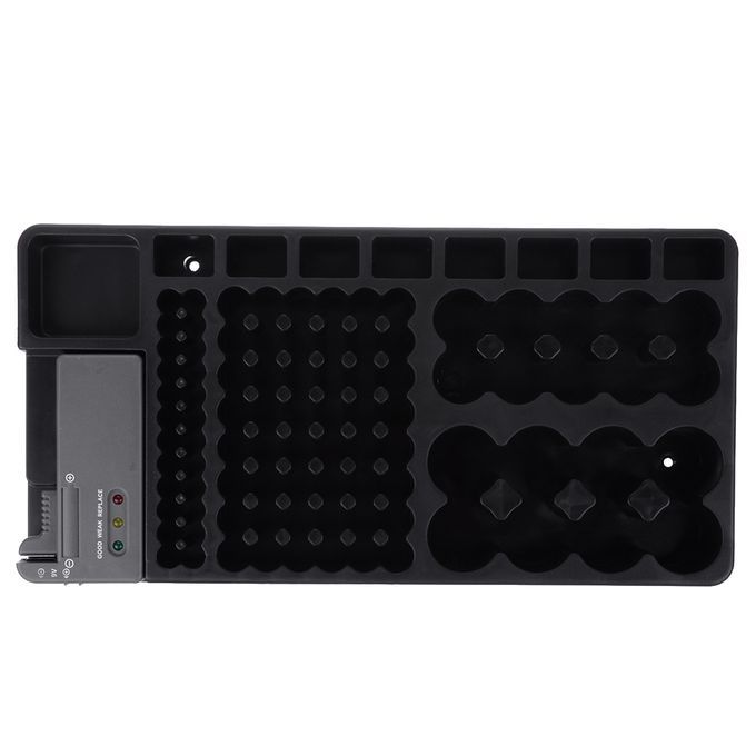 Battery Organizer Storage Case Holder With Battery  Tester-