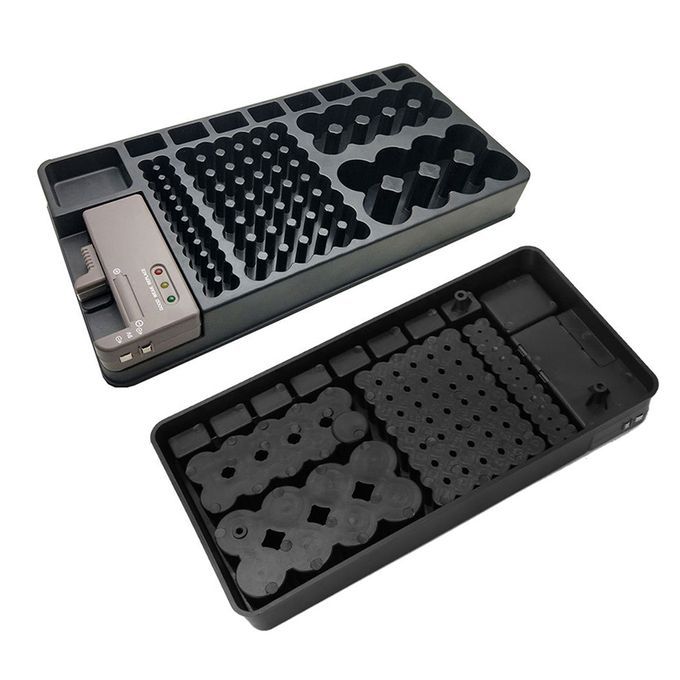 Battery Organizer Storage Case Holder With Battery  Tester-