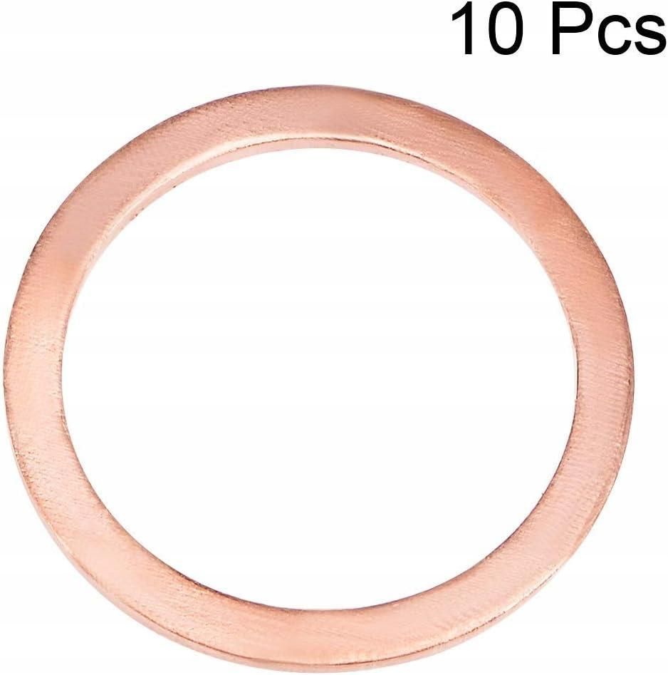 10 pieces 24 mm * 30 mm * 1.5 mm Copper flat washer for screw bolt
