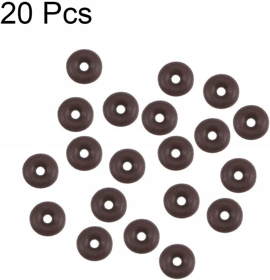 20 pcs Fluoride rubber O-rings 4 mm OD 1 mm ID 1.5 mm width metric FKM gasket