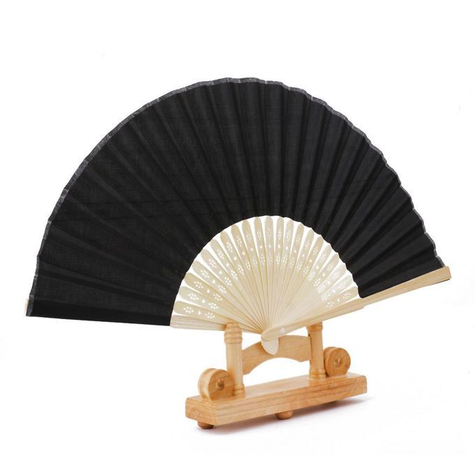 2pcs/set Chinese Folding Bamboo Fan Retro Hand Fan Wedding Party