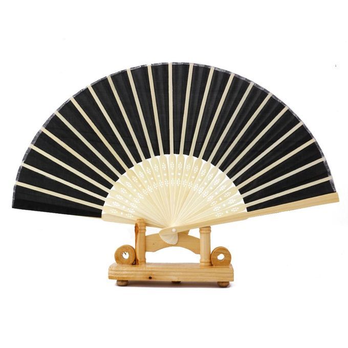 2pcs/set Chinese Folding Bamboo Fan Retro Hand Fan Wedding Party