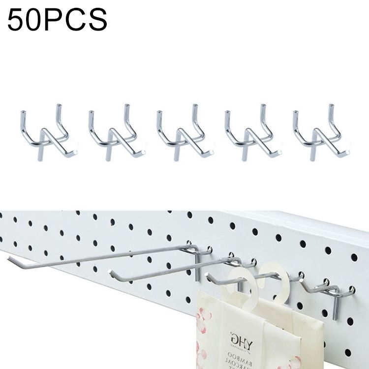 50 PCS 3.3mm Supermarket Clothing Shop Pegboard Slat Wall Ho