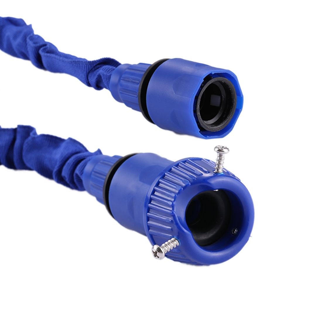 2.5m -7.5m Telescopic Pipe Expandable Magic Flexible Garden Watering Hose With Spray Gun Set(Blue)