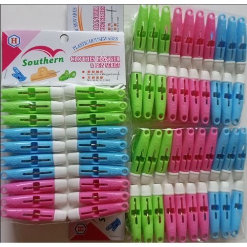 Cloth Pegs 60 Pieces - Multicolour