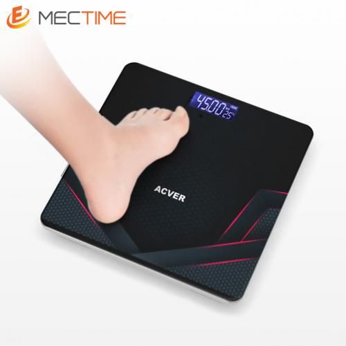 New Weighing Scale Digital Bathroom Body Scale USB-Black
