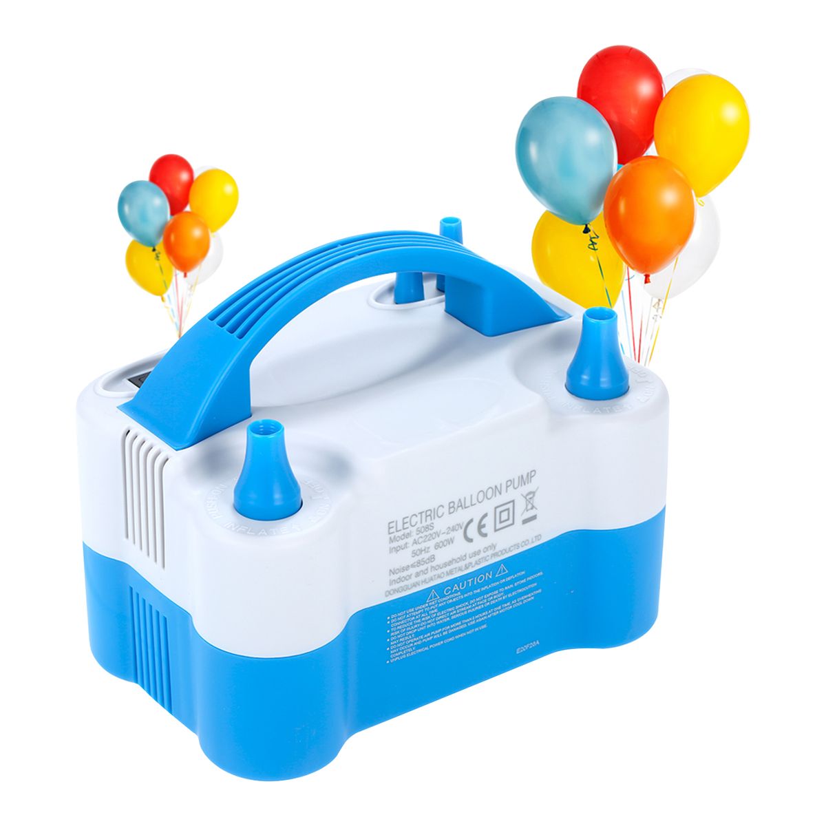 Electric Air Balloon Pump Portable Inflator Dual-Nozzle