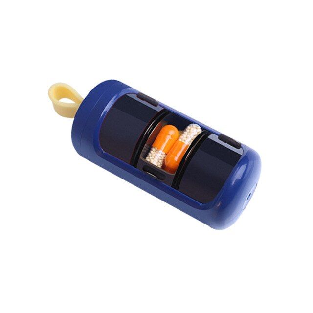 2pcs Medicine Pill Box Dispenser Medical Organizer Tablet Box