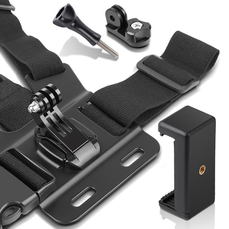 Adjustable Body Mount Belt Chest Strap For GoPro-Black