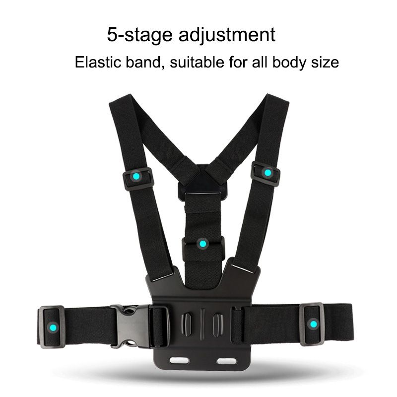 Adjustable Body Mount Belt Chest Strap For GoPro-Black