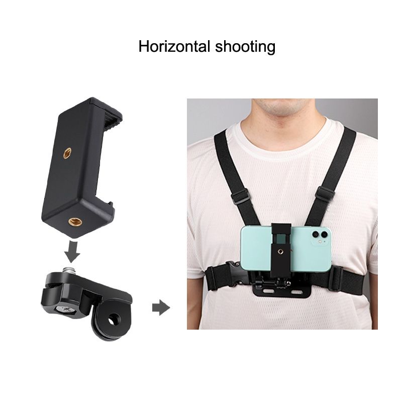 Adjustable Body Mount Belt Chest Strap For GoPro-Black