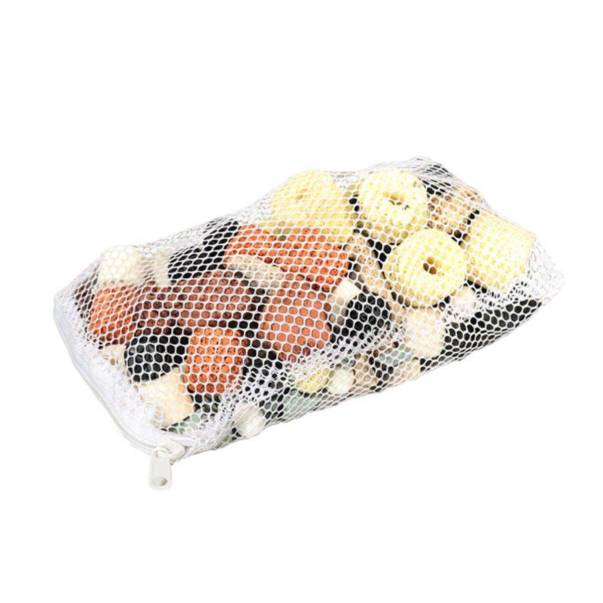 4 Set Of 500g 13 In 1 Aquarium Fish Tank Pond Rings Bio Balls Filter Media Bag