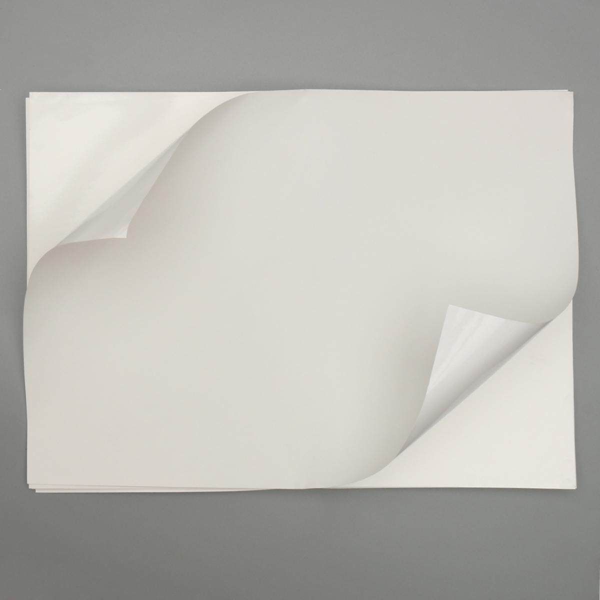 50X A4 White Glossy Self-adhesive Sticker Sticky Back Label Printing Paper Sheet