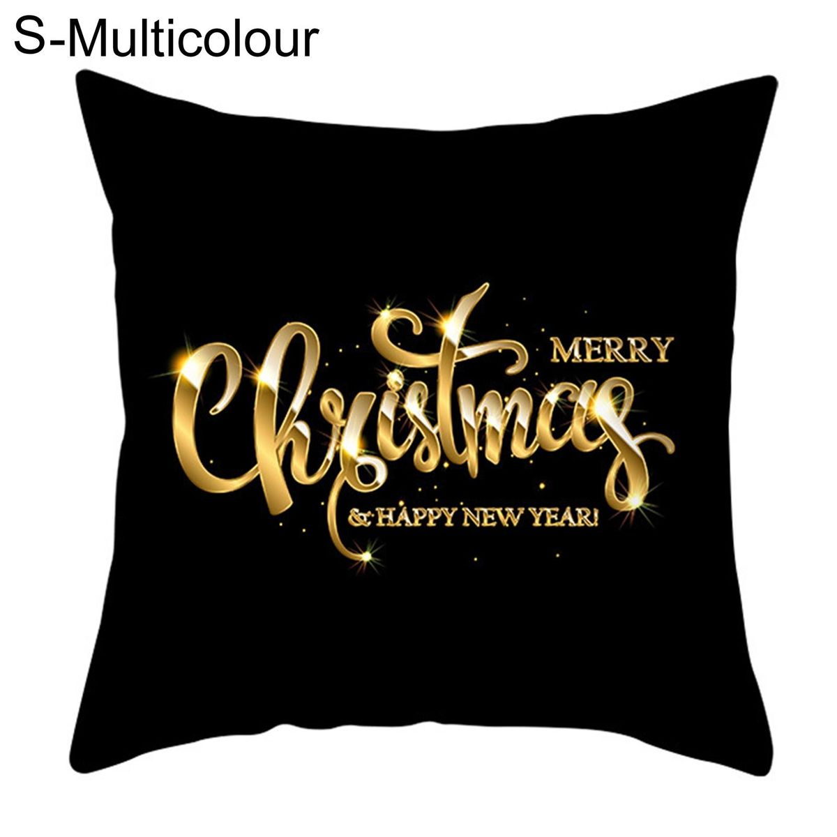Cushion Case Christmas Snowflake Pattern Throw Cushion Case Home Decor Multicolor