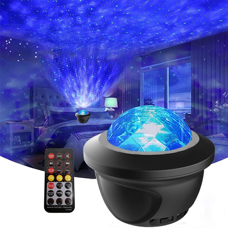 LED Star Galaxy Projector Starry Sky Night Light Built-in Bluetooth-Speaker For Home Bedroom Decoration Kids Valentine's Daygift