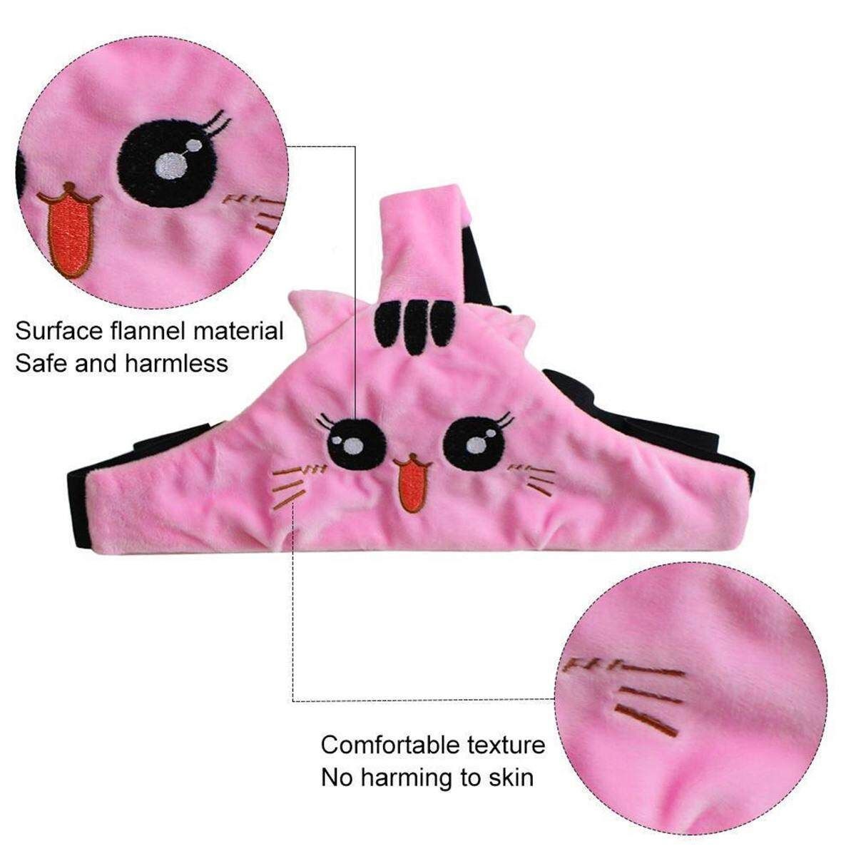 Baby Kids Head Neck Car Seat Belt Safety Headrest Pillow Pad Protector Pink