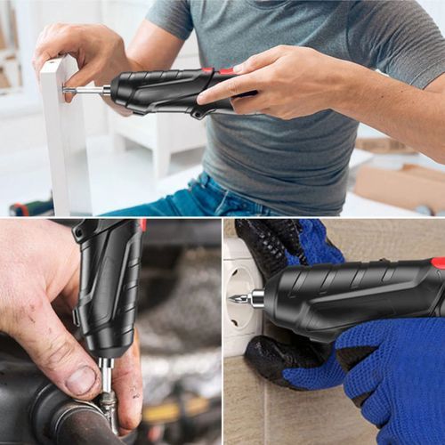 3.6V Electric Screwdriver, Mini Drill, Multi-Function Set, Rechargeable Cordless Drill