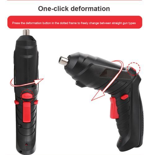 3.6V Electric Screwdriver, Mini Drill, Multi-Function Set, Rechargeable Cordless Drill