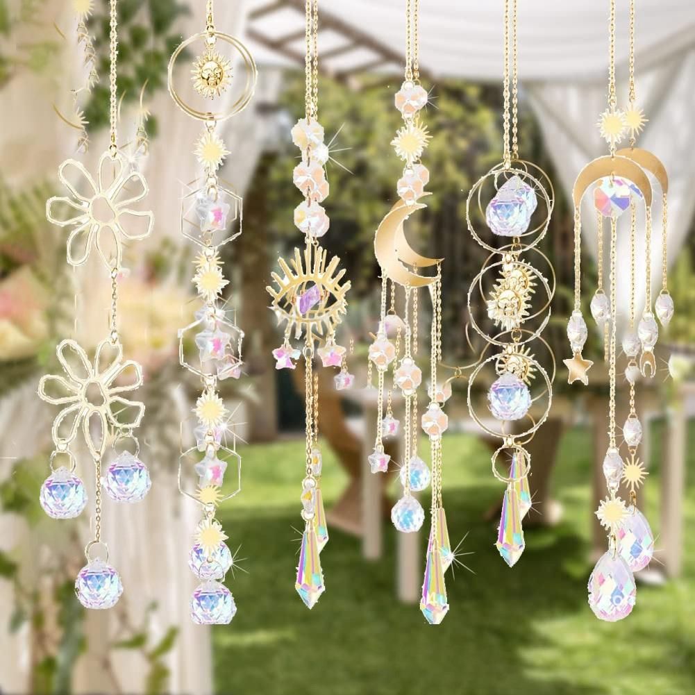 6 Pack Suncatcher Crystal Sun Catcher Crystal Pendant