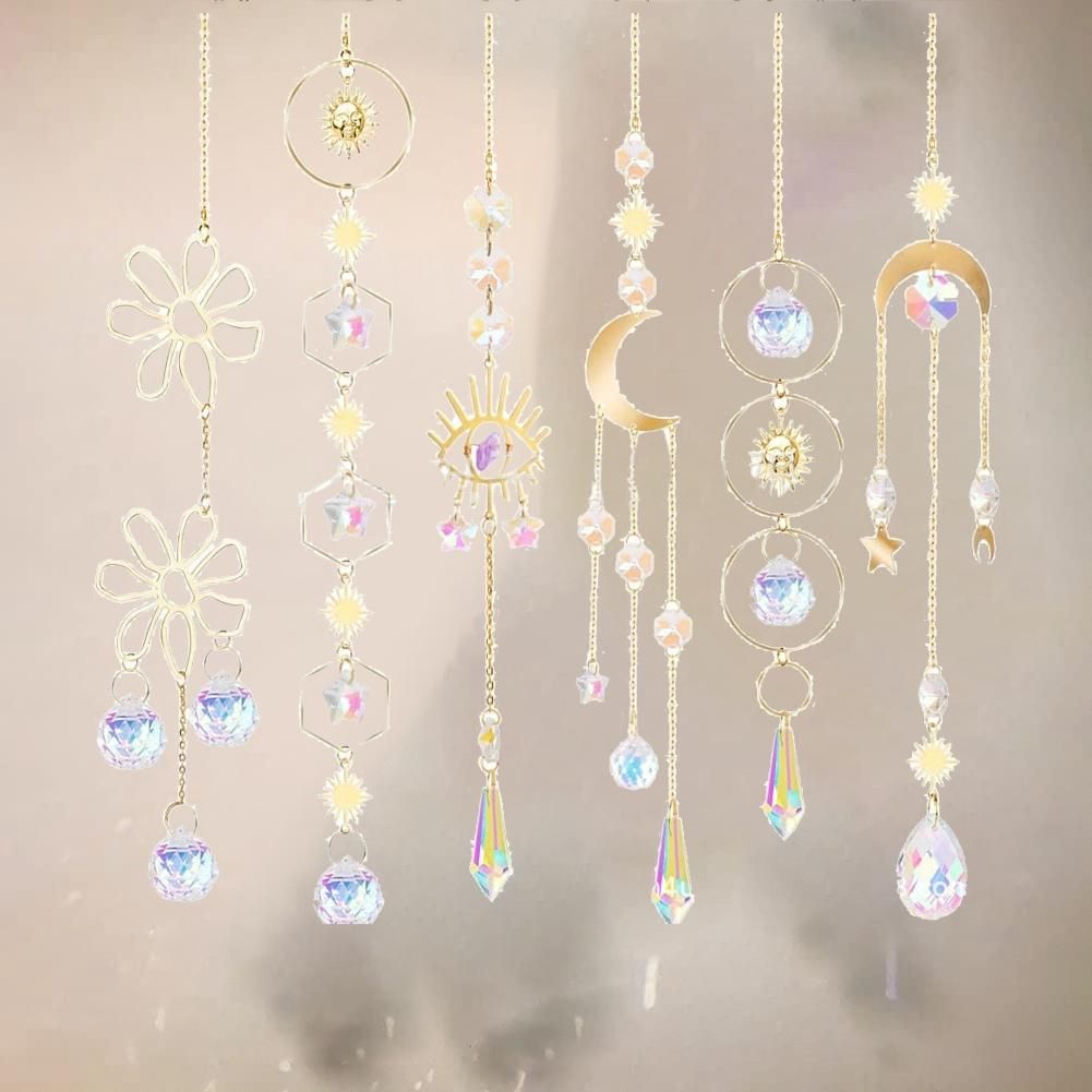 6 Pack Suncatcher Crystal Sun Catcher Crystal Pendant