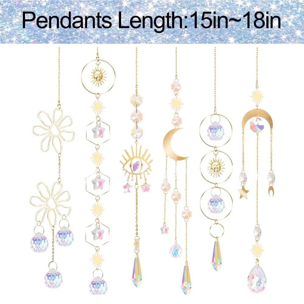 6 Pack Suncatcher Crystal Sun Catcher Crystal Pendant