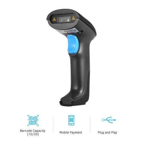 Barcode Scanner 2D Handheld USB Wired CMOS Image Scanner