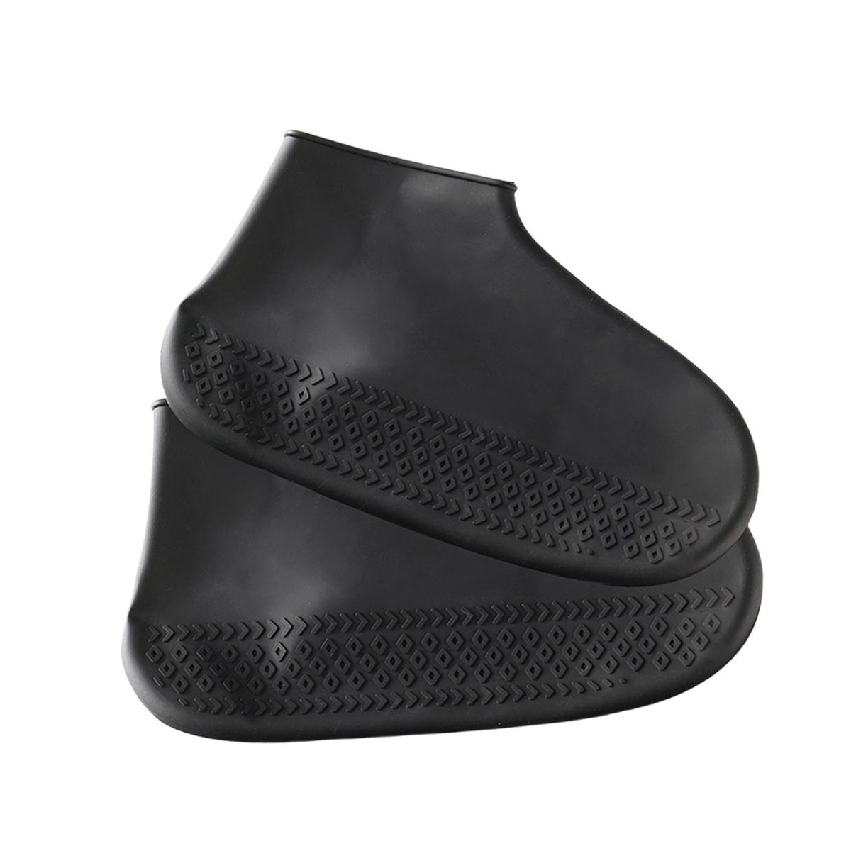 Waterproof Silicone Shoe Covers For Rain Travel Black S
