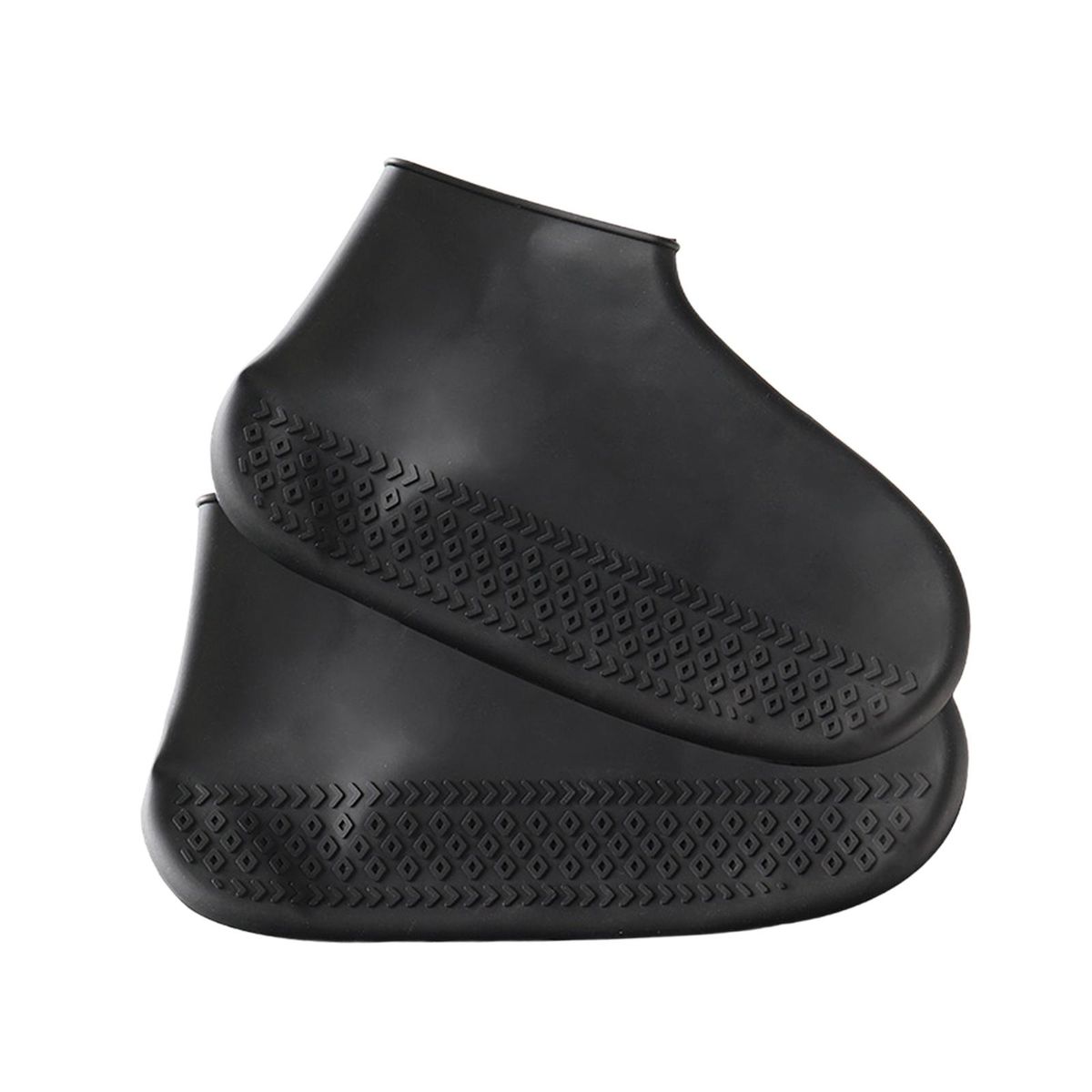 Waterproof Silicone Shoe Covers For Rain Travel Black S