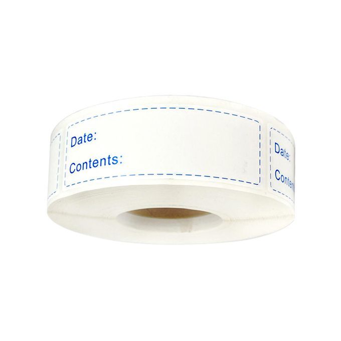 Storage Labels Refrigerator 75x25mm Freezer Label Stickers Blue 150pcs