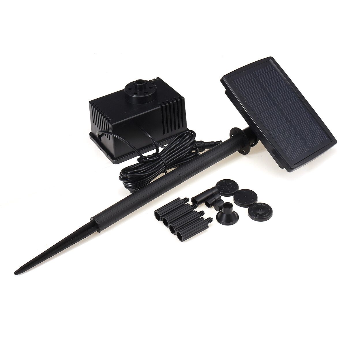 180L/H Flow Auto Solar Powered Fountain Submersible Water Pump Pond Garden Home