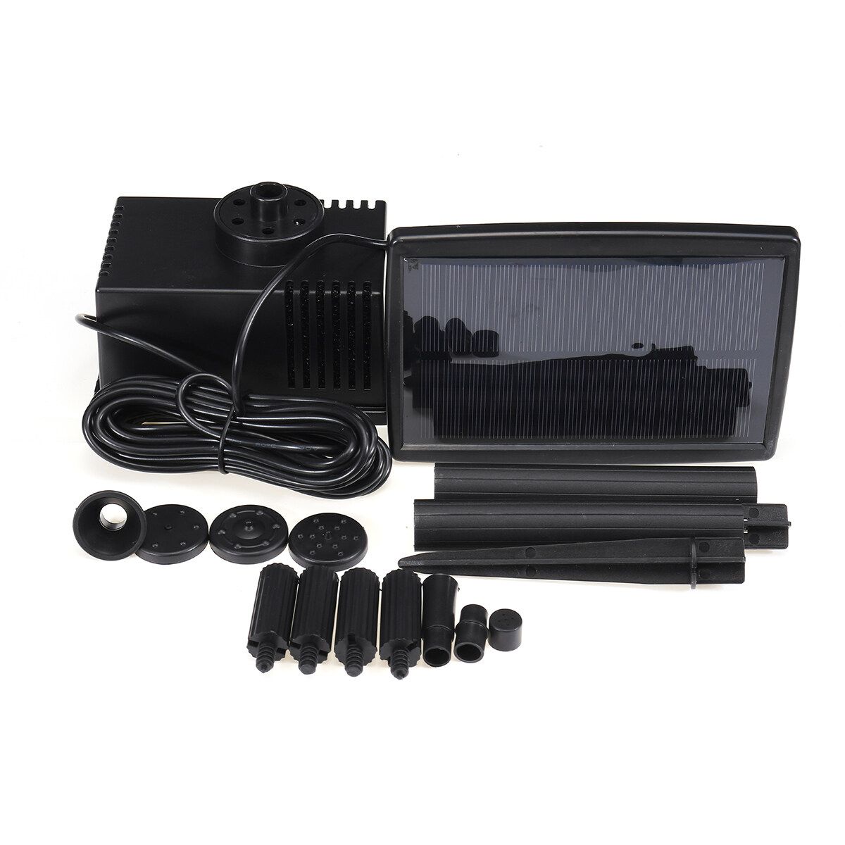180L/H Flow Auto Solar Powered Fountain Submersible Water Pump Pond Garden Home