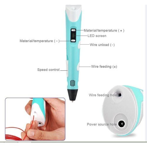 DIY 3D Printing Pen With 3 Color ABS / PLA Filament