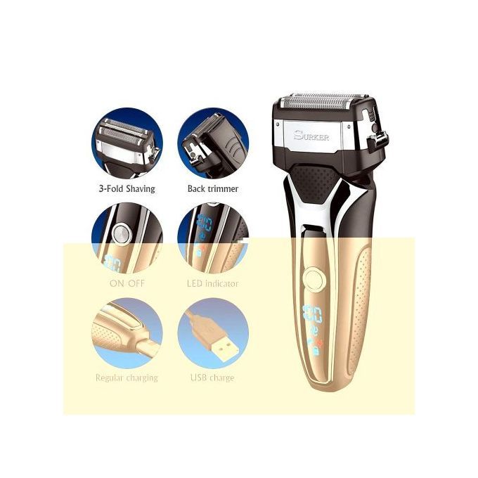 Surker LCD Digital Electric Ra Zor Reciprocating Washable
