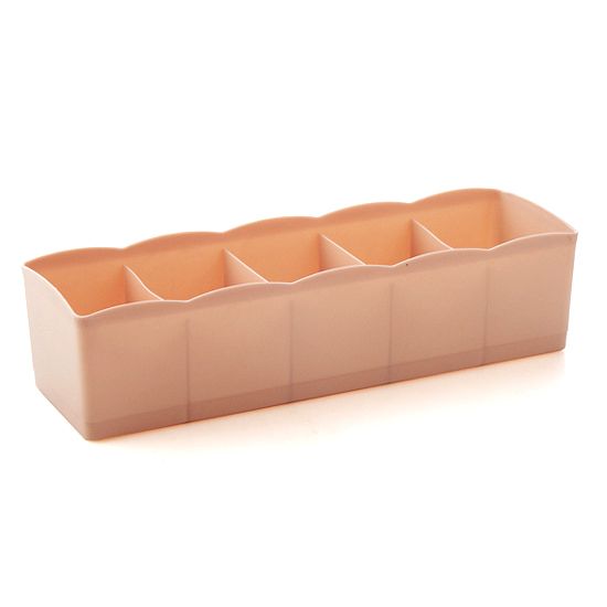Multi-grids Cosmetics Underwear Socks Holder Storage-Pink