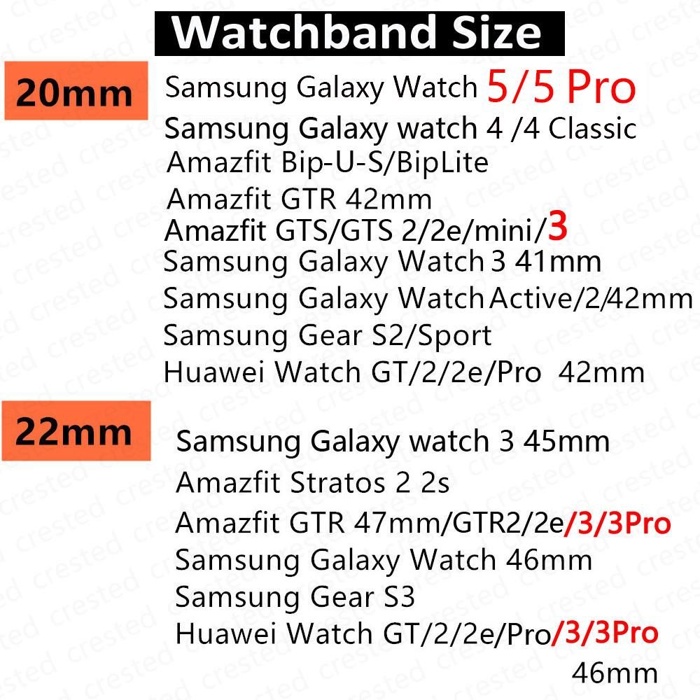 Nylon watch band For Samsung Galaxy watch 4 5 pro 45mm active 2 Gear S3 strap Bracelet 22mm 20mm Huami watch gt 2e 3 strap