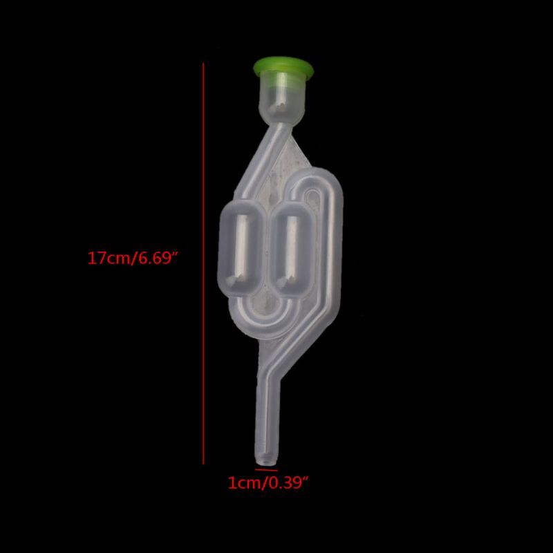 5Pcs Water Seal Exhaust Plastic Fermenting Air Locks Twin Bubble S Types Wine Airlocks Fermenter