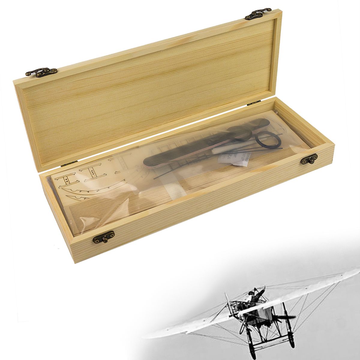 DWH VX14 1:23 Scale 380mm Wingspan Airplane Static Wooden