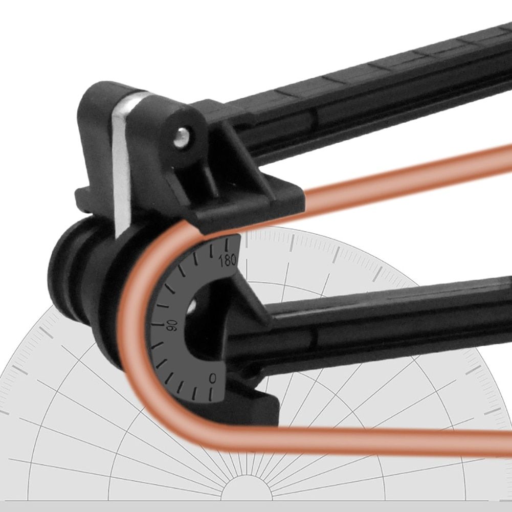 180 Degree Pipe Tubing Bender Four-Slot Combination Multipurpose Pipe Bender Ventilation Systems Tube Bending Tool For Copper