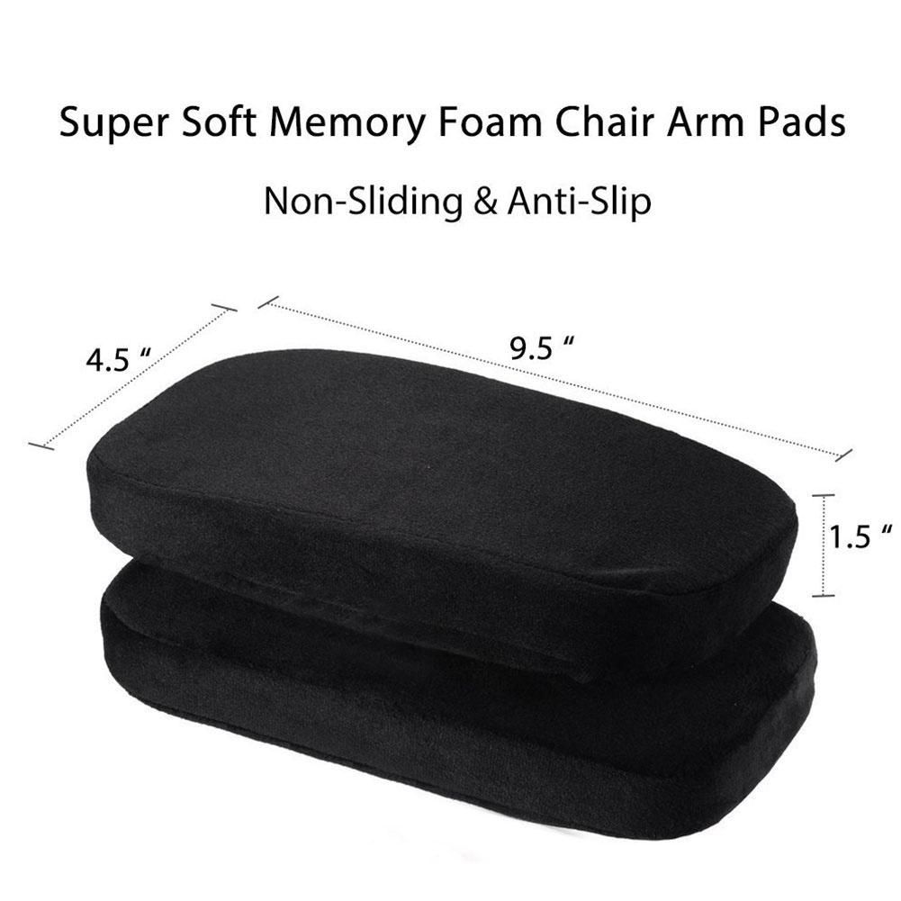 Chair Armrest Pad Support Ergonomic Forearms Memory Foam Elbow Pillows Covers
