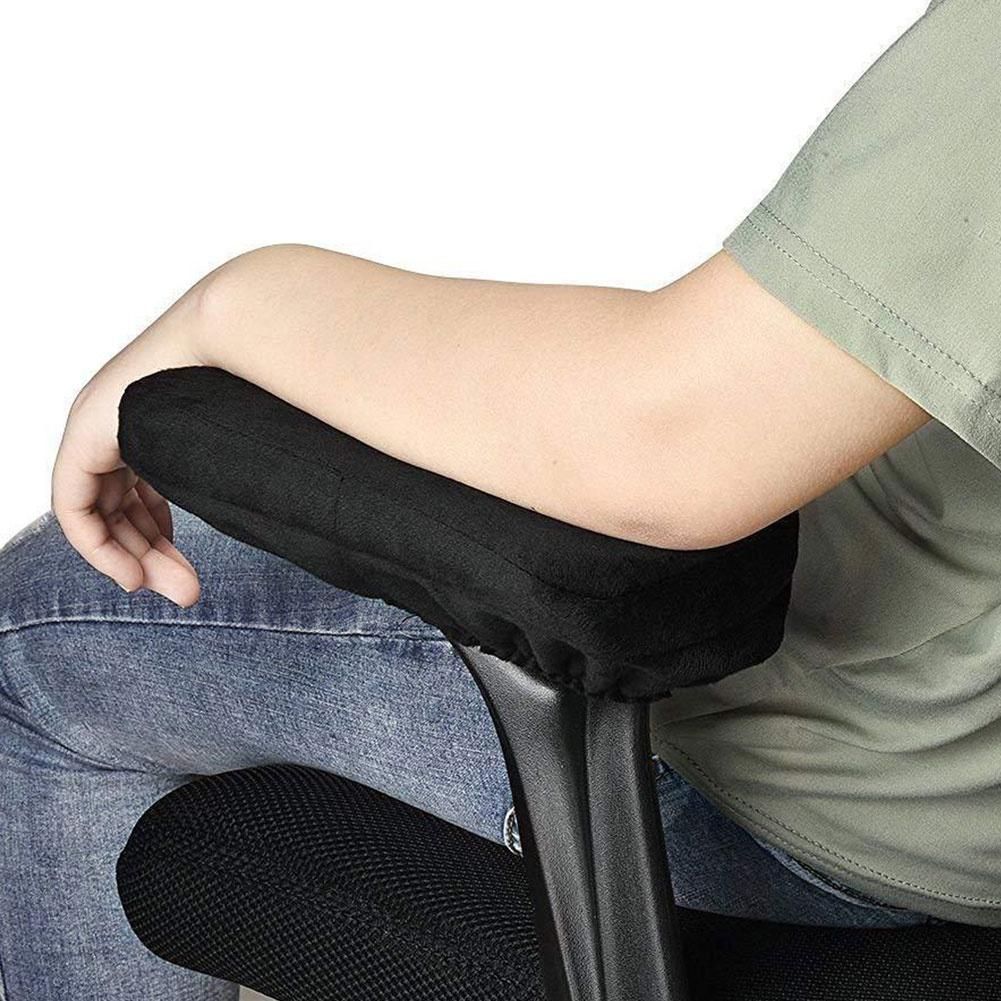 Chair Armrest Pad Support Ergonomic Forearms Memory Foam Elbow Pillows Covers
