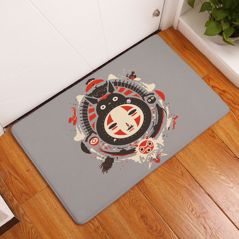 Welcome Floor Mats Lovely Cartoon Printed Bathroom