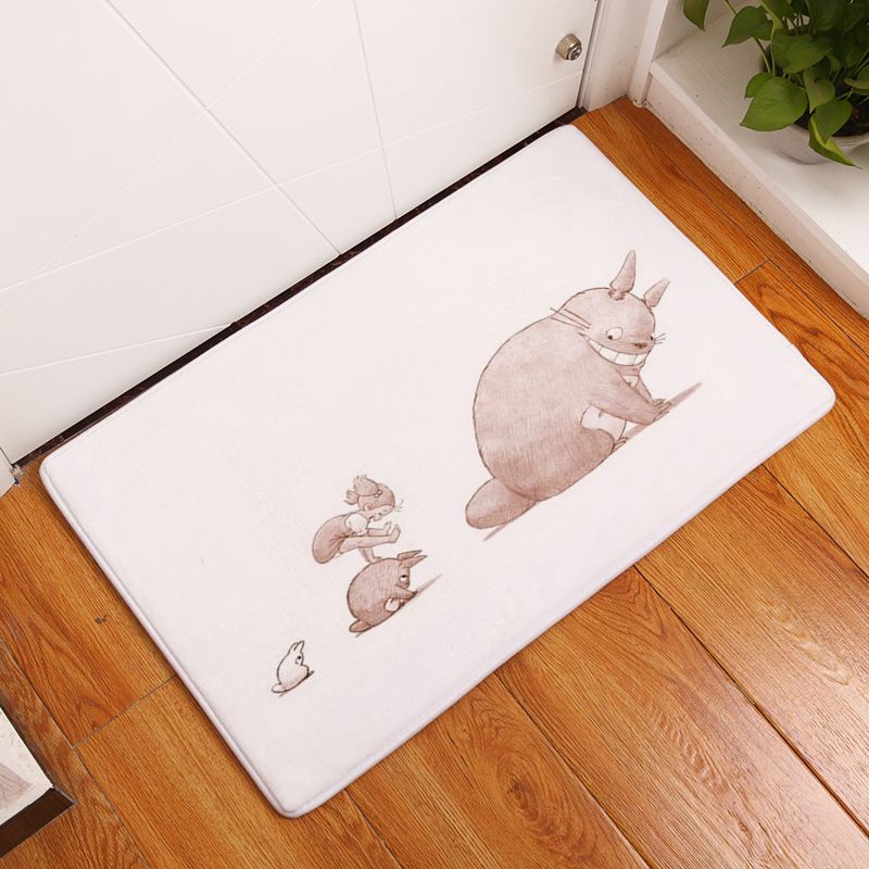Welcome Floor Mats Lovely Cartoon Printed Bathroom