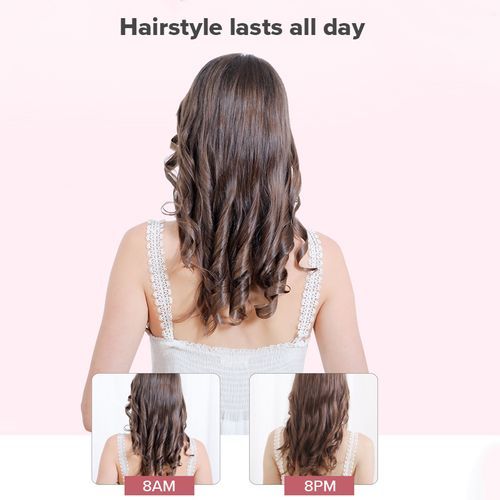 360 Automatic Spin Curling Iron Wand 3 Level Temp Ceramic Heating Women Shiny Salon Styling Tools