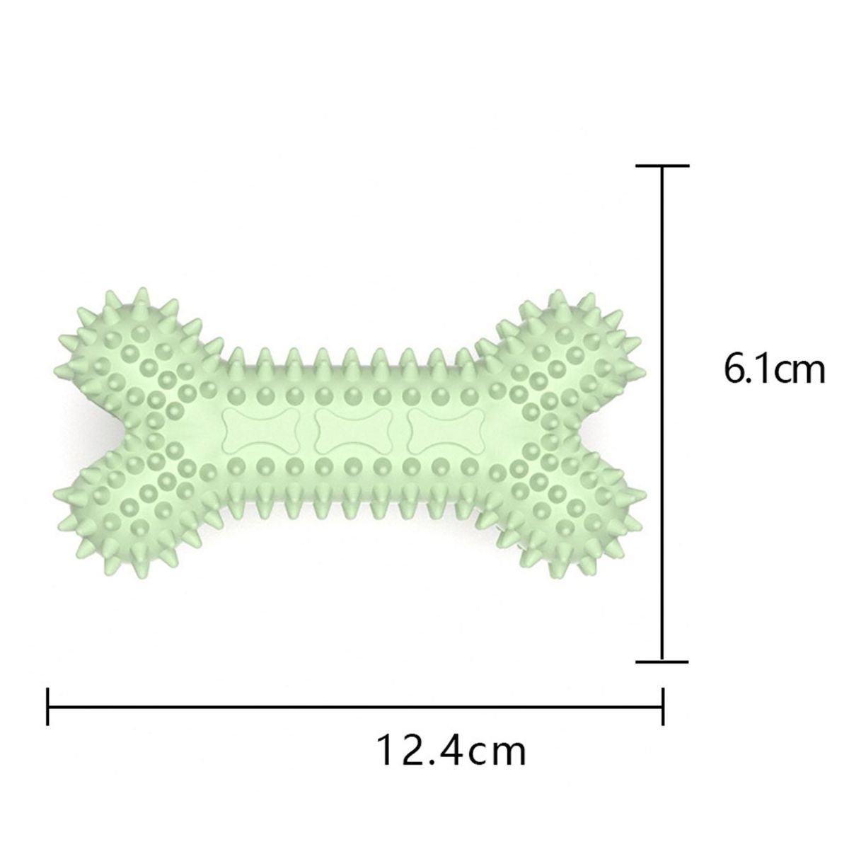 Pet Molar Stick Groove Design Bite Resistant Toy for Teeth Gum Massage Green