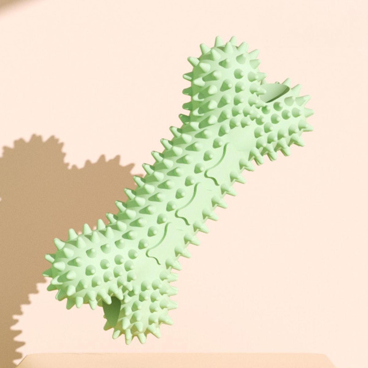 Pet Molar Stick Groove Design Bite Resistant Toy for Teeth Gum Massage Green