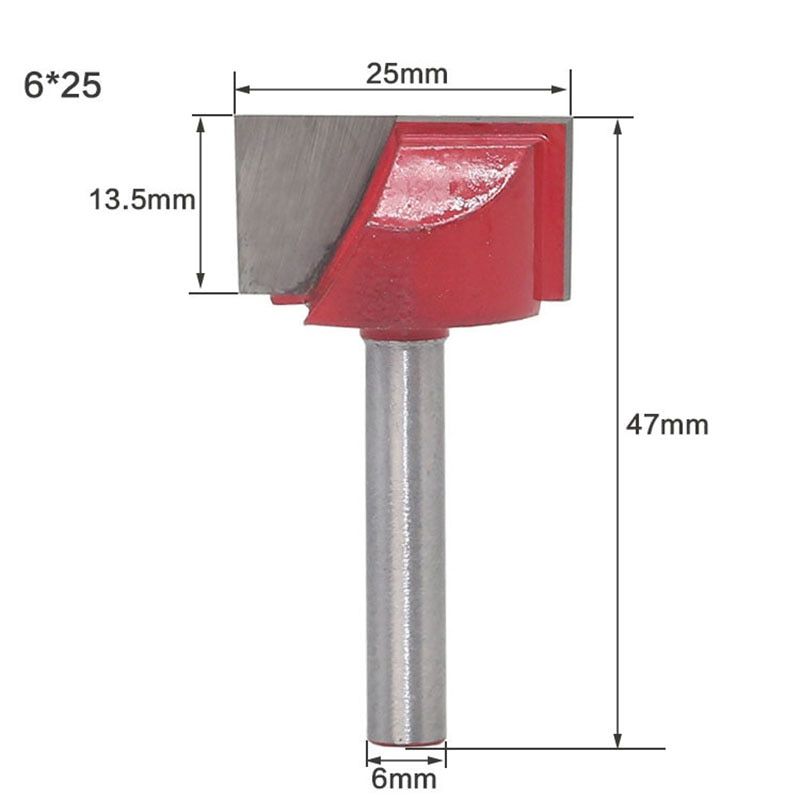 1Pcs 6mm Ing Bottom Engraving Bit Solid Carbide Router Bit 10,13,16,18,20,22,25,30,32mm Diameter Woodworking Milling Cutter