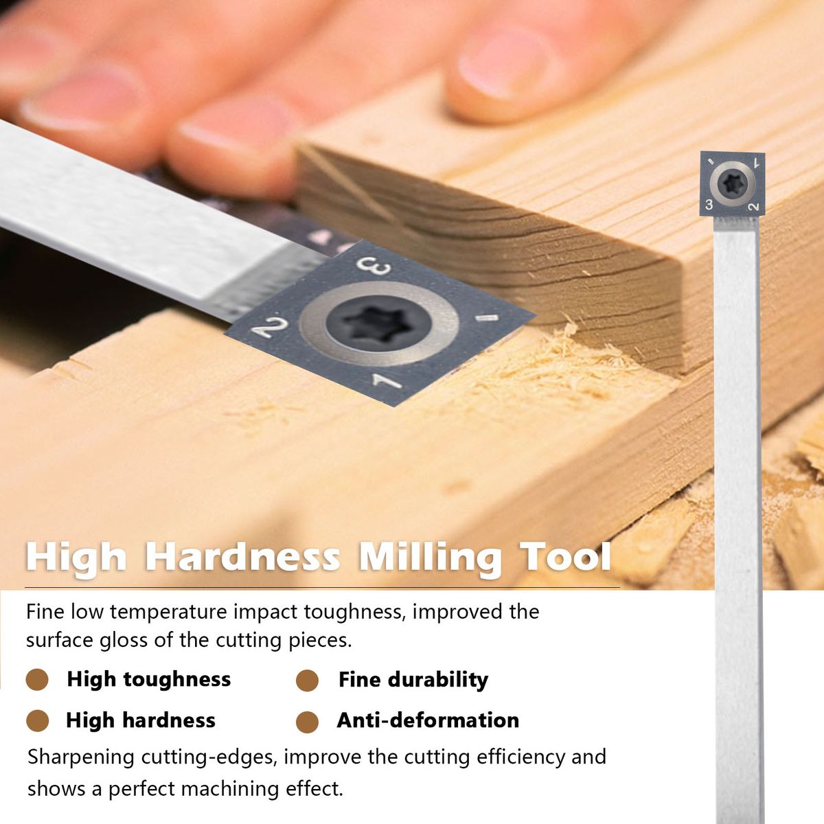 High Hardness Milling Tool Carbide Insert High Efficiency