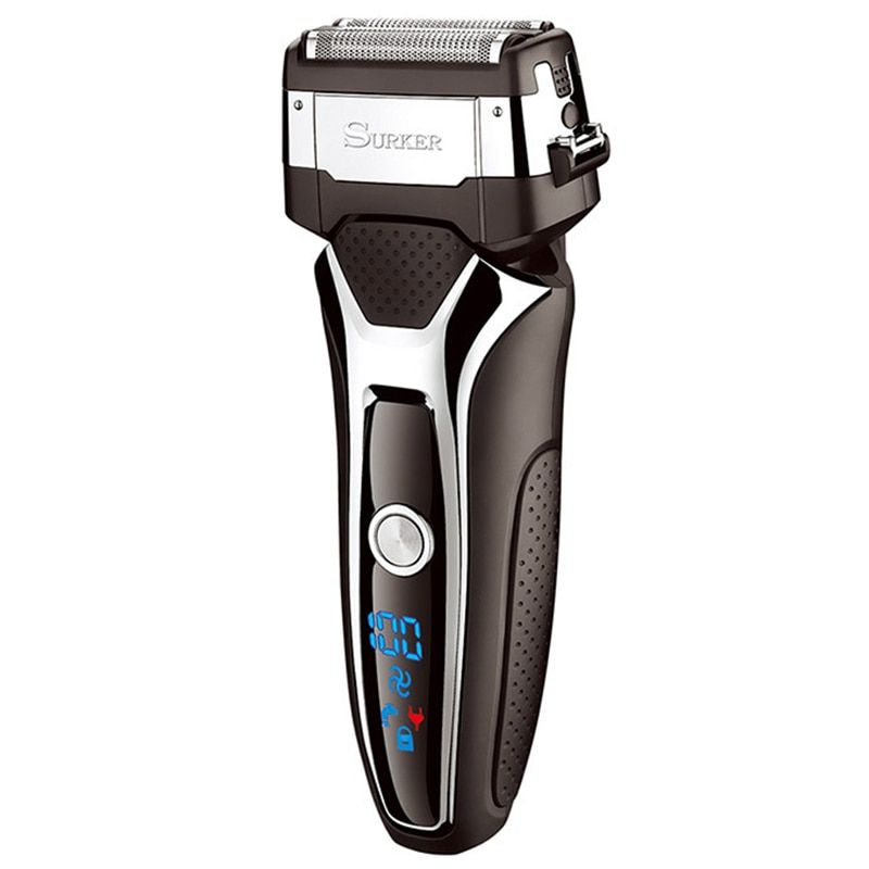 Lcd Digital Display 3D Floating Blade Electric Shaver